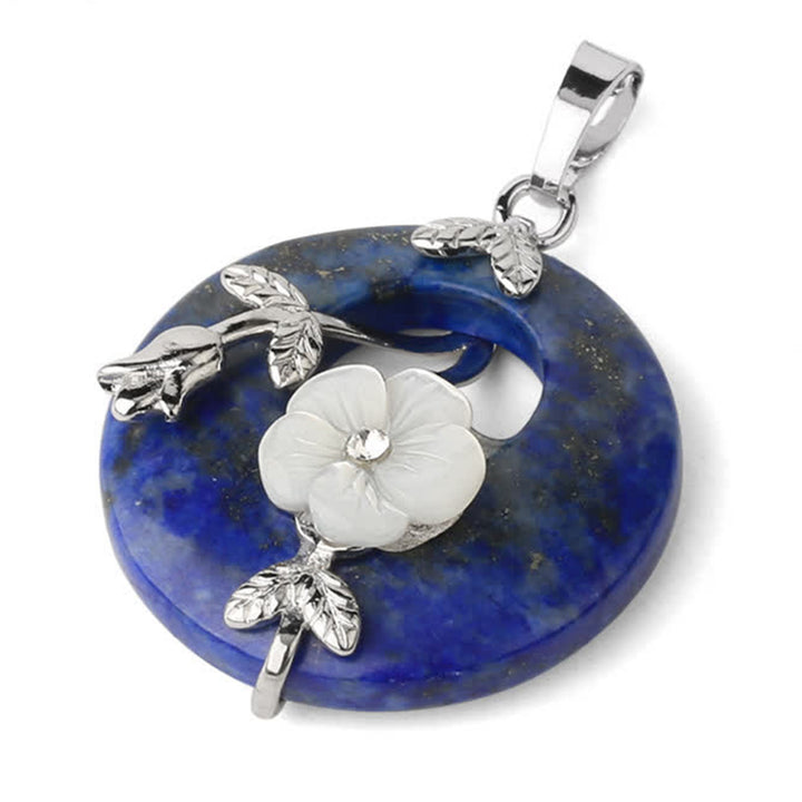 Buddha Stones Różne Kryształy Ametyst Zielony Awenturyn Kwiat Uzdrawiający Naszyjnik Wisiorek