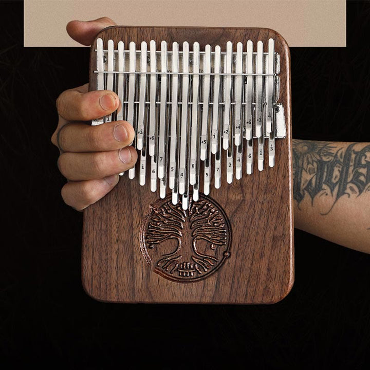 Kalimba 34 klawisze Thumb Piano Tree of Life Design przenośny palec Marimba Piano