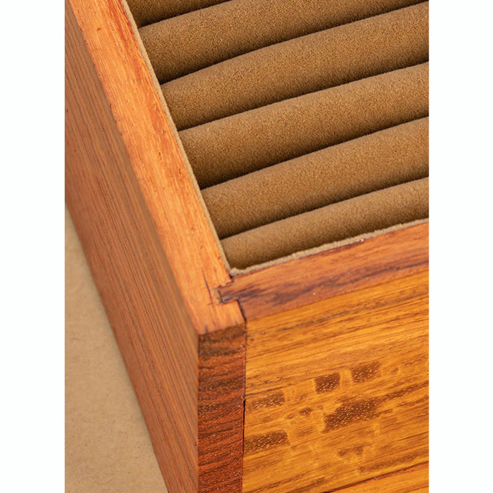 Antyczne ręcznie robione pudełko do przechowywania biżuterii z palisandru, zamykane, duże, dwuwarstwowe, drewniane pudełko na prezenty z kwiatami