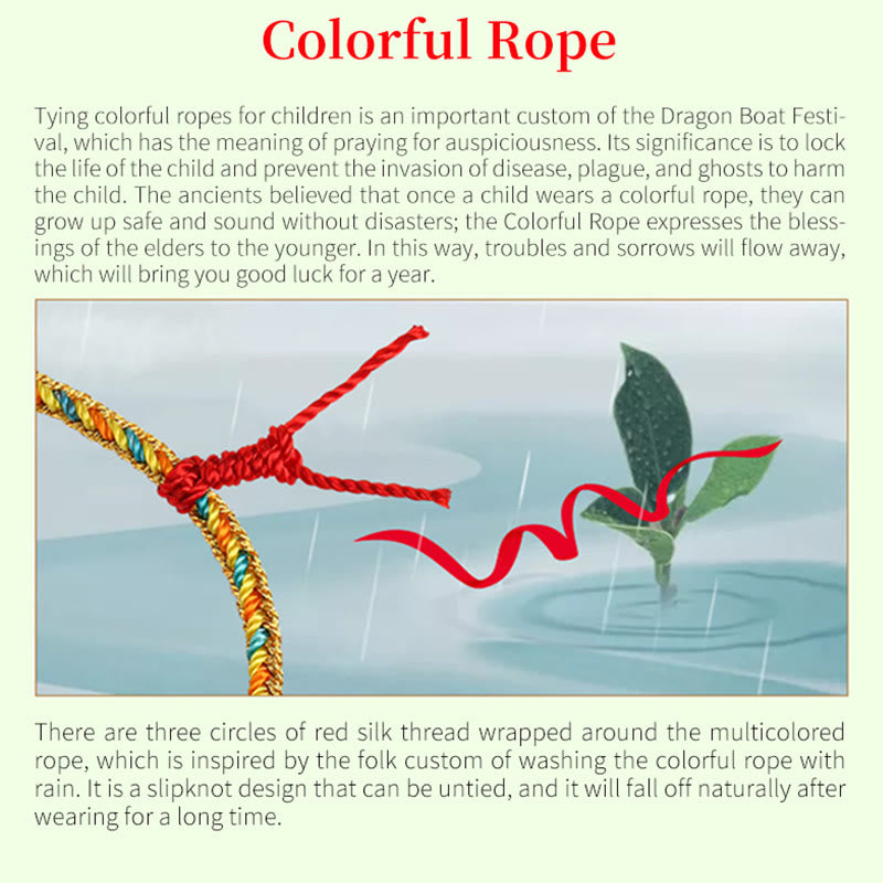 Buddha Stones 925 Srebro Sterling Festiwal Smoczych Łodzi Fu Charakter Zongzi Wzór Szczęścia Ręcznie Robione Wielokolorowe Dziecko Dorosły Bransoletka