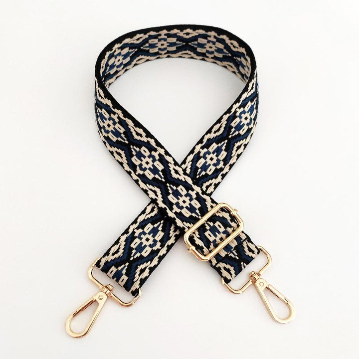 Wielokolorowe haftowane paski do toreb na ramię