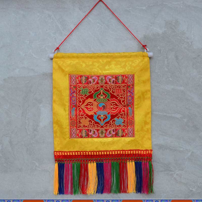 Wadżra Pomyślne Symbole Duchowa Moc Sztuka Ścienna