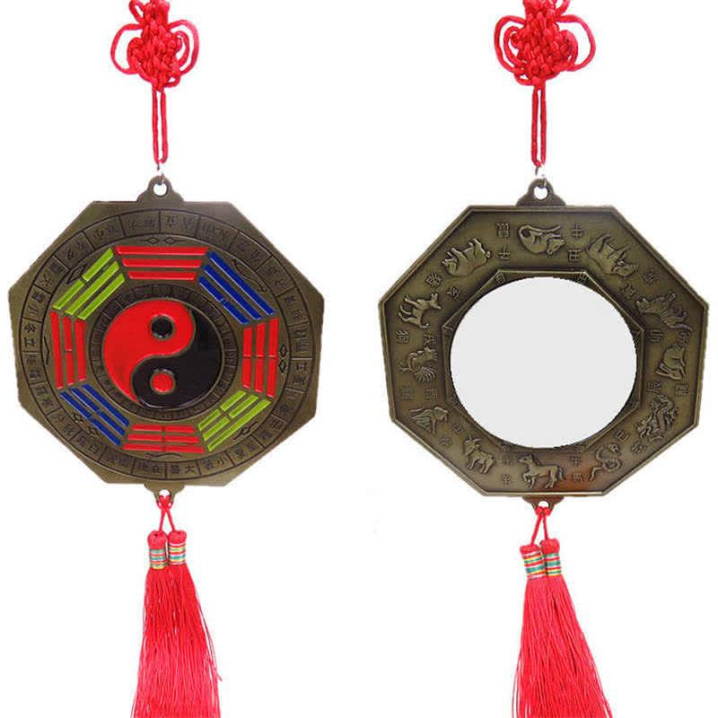 Feng Shui Bagua Mapa Chińskie Węzły Harmonii Energii Lustro