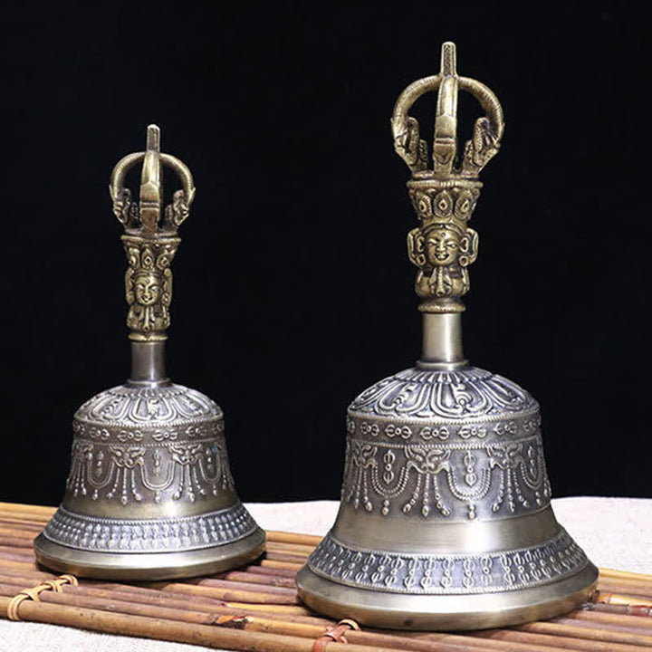Buddha Stones Tybetański Dzwon Medytacyjny i Wadżra Dorje Miedziany Zestaw Dekoracji Oświecenia - image 7