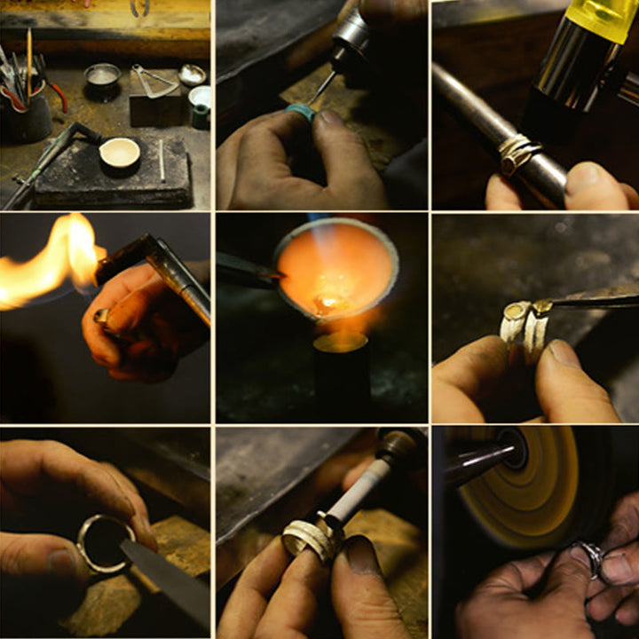 Buddha Stones 925 Srebro Sterlingowe Sanskrycki Wzór Rzeźbiona Ochrona Regulowany Pierścień - image 31