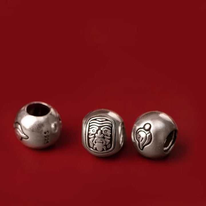 Buddha Stones 925 Srebro Sterling Tybetański Zakiram Bogini Bogactwa Szczęścia Bransoletka Sznurkowa