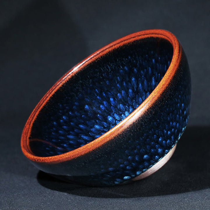 Buddha Stones ręcznie robione Niebieski Francolinus Spot Chiński Jianzhan Ceramiczny Filiżanka do herbaty Kung Fu Filiżanka do herbaty Miska - image 10