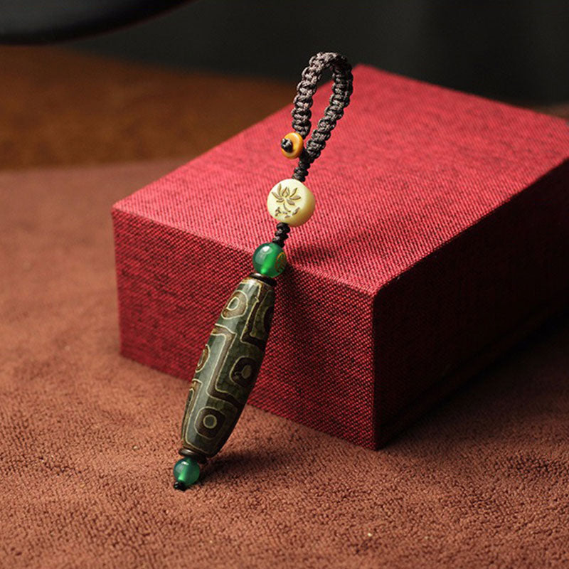 Buddha Stones Tybetańskie Dziewięciooczne Koraliki Dzi Bogactwo Dekoracja