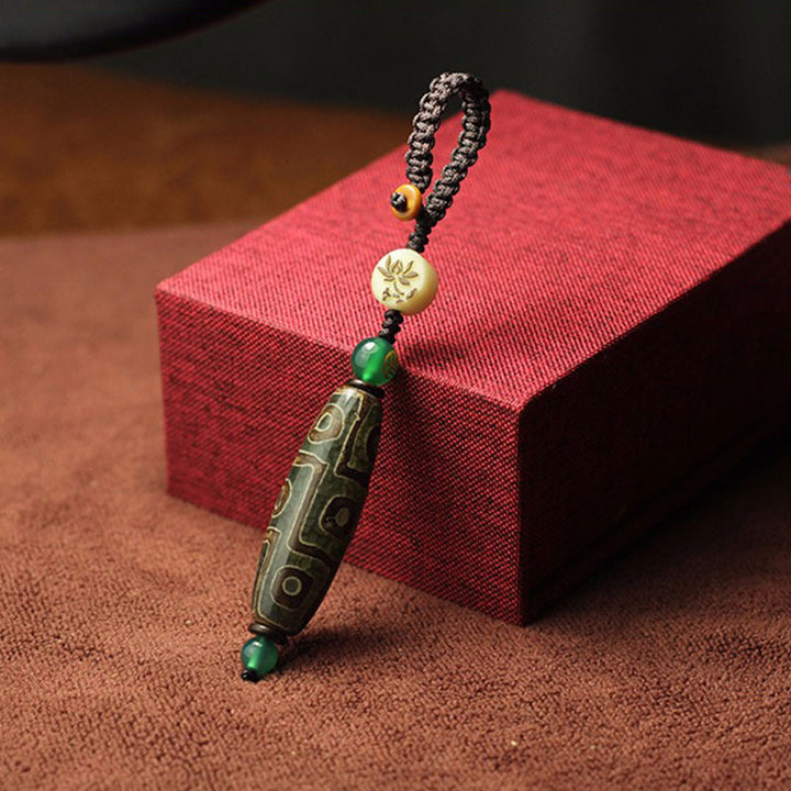 Buddha Stones Tybetańskie Dziewięciooczne Koraliki Dzi Bogactwo Dekoracja