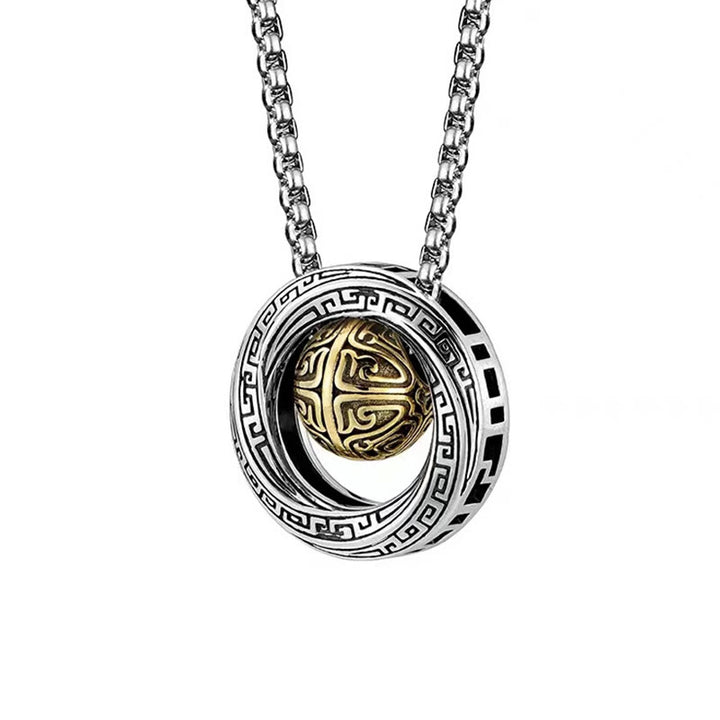 Naszyjnik z Buddha Stones Mobius Lucky Bead Copper Wealth