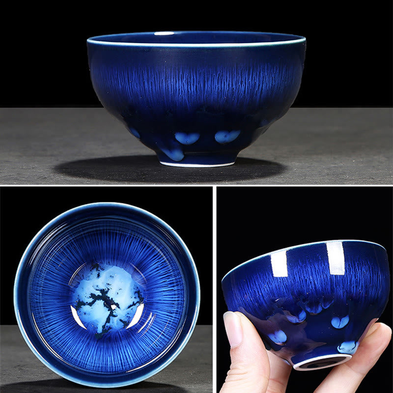 Buddha Stones Chińskie Jianzhan Glaze Kiln Change Ceramic Tea Cup Tenmoku Kung Fu Tea Cup