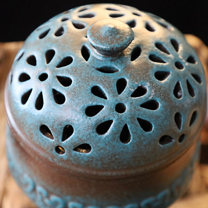 Buddha Stones Mini Puste Duchowe Medytacje Ceramiczne Małe Kadzielnice Dekoracja