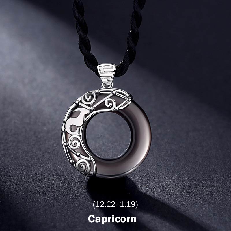 Buddha Stones 12 konstelacji zodiaku Obsydian lodowy Błogosławieństwo Okrągły naszyjnik