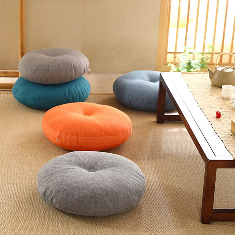 Buddha Stones Lotos Prosty Wzór Lniana Poduszka Medytacyjna Siedzenie Dekoracja Domu Salon - image 3
