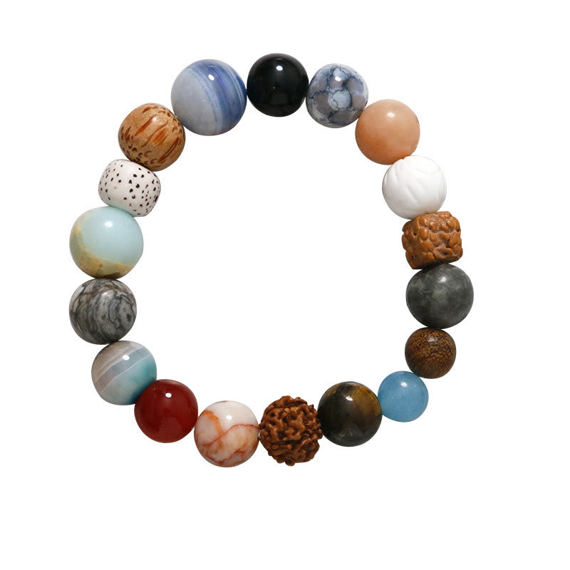 Buddha Stones Naturalne Nasiona Bodhi Kryształ Kamień Agat Trzyma Z Daleka Bransoletka Od Złych Duchów