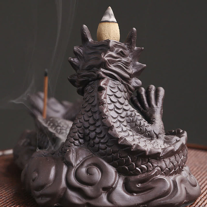 Dekoracja kadzielnicy chroniąca kwiaty Dragon Playing Ball
