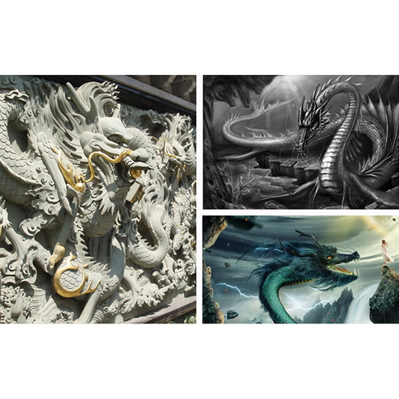 Buddha Stones 925 Srebro Sterlingowe Vintage Dragon Sukces Ochrona Siła Regulowany Pierścień