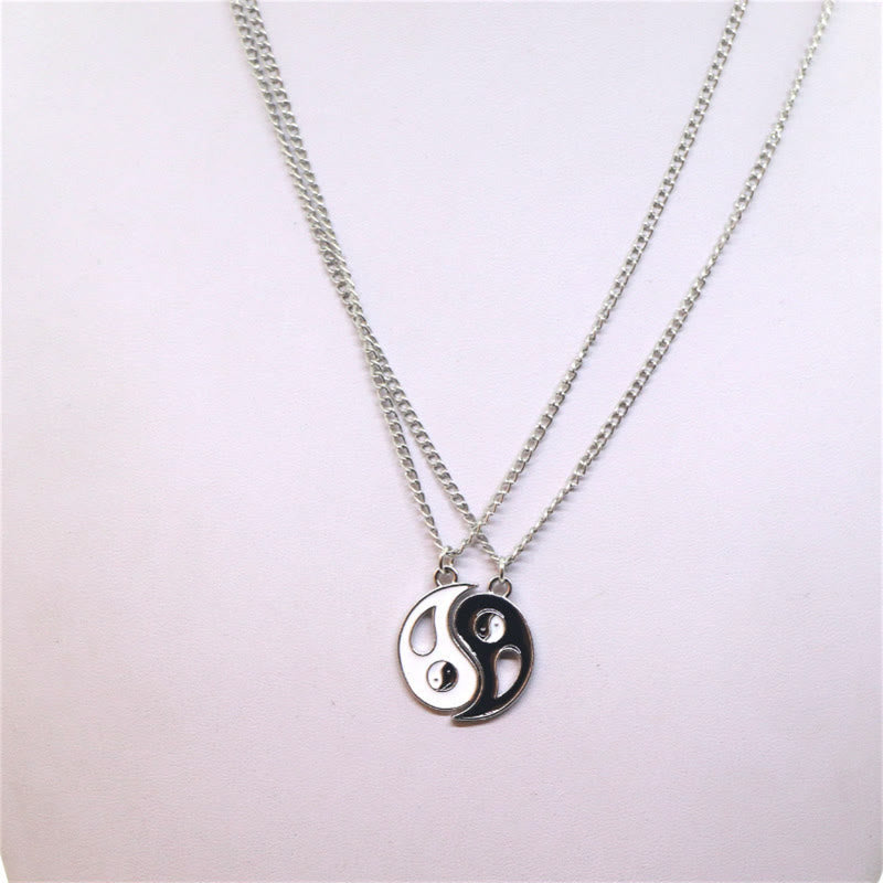 2szt Yin Yang Wisiorek Naszyjnik Para