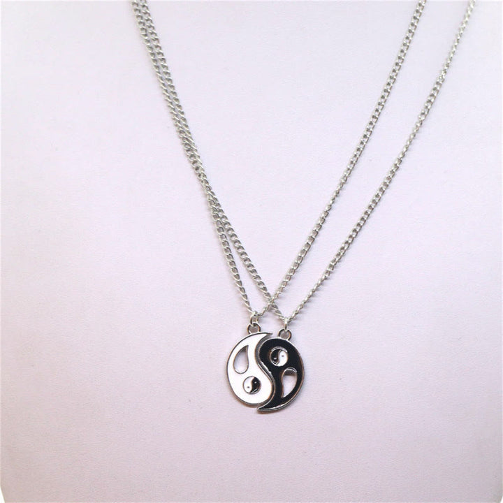 2szt Yin Yang Wisiorek Naszyjnik Para