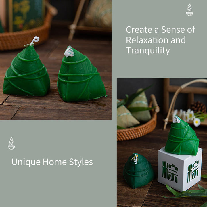 Buddha Stones , Festiwal Smoczych Łodzi, Wzór Zongzi, Świeca Zapachowa, Prezent Dla Rodziny, Przyjaciół