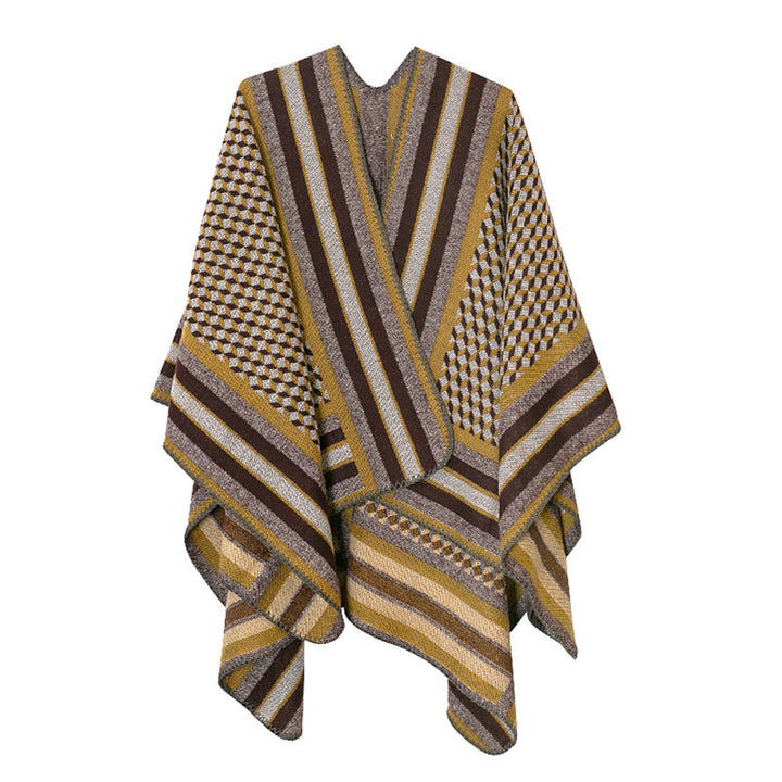 Buddha Stones Tybetański Szal Klasyczny Wzór Zimowy Przytulny Ciepły Szalik Podróżny Otulacz - image 21