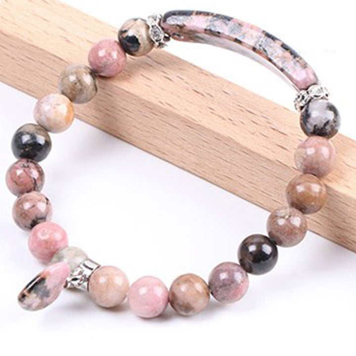 Bransoletka z koralików uzdrawiających Buddha Stones Rhodonite Love Heart