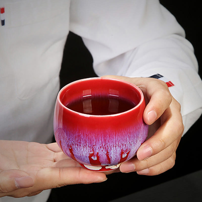 Buddha Stones Chińskie Jianzhan Glaze Kiln Change Ceramic Tea Cup Tenmoku Kung Fu Tea Cup