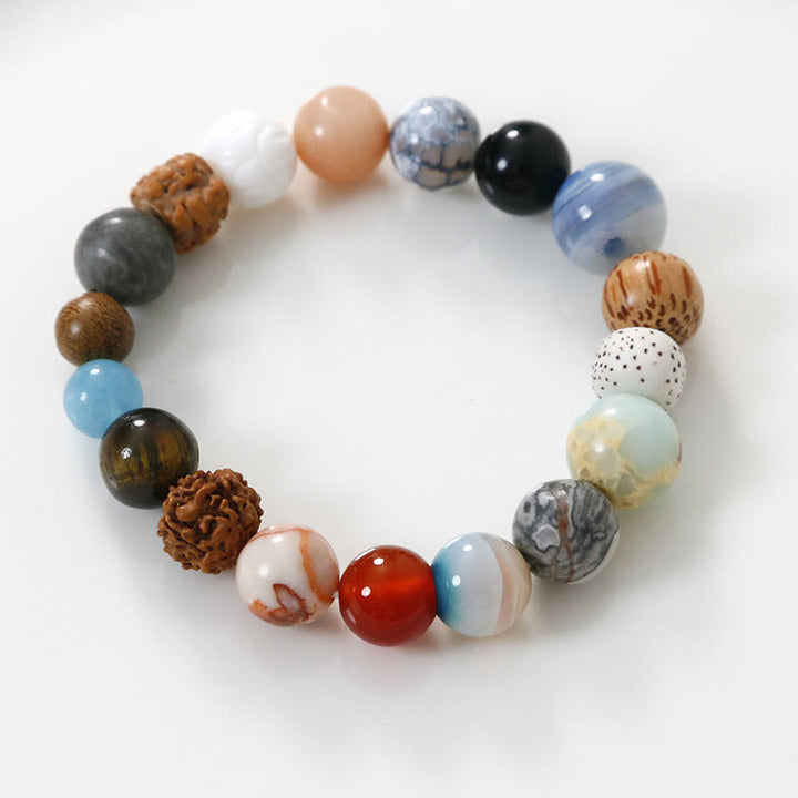 Buddha Stones Naturalne Nasiona Bodhi Kryształ Kamień Agat Trzyma Z Daleka Bransoletka Od Złych Duchów