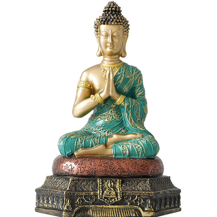 Buddha Stones, żywiczna statua Buddy Współczucia, dekoracja - image 10
