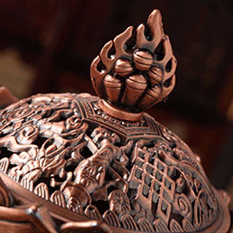 Buddha Stones Tybetański Lotos w Kształcie Oczyszczającego Kadzielnika