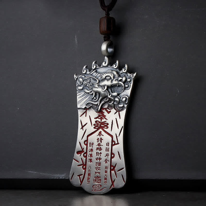 FengShui Bagua PiXiu Cinnabar Balance Naszyjnik Wisiorek - image 1