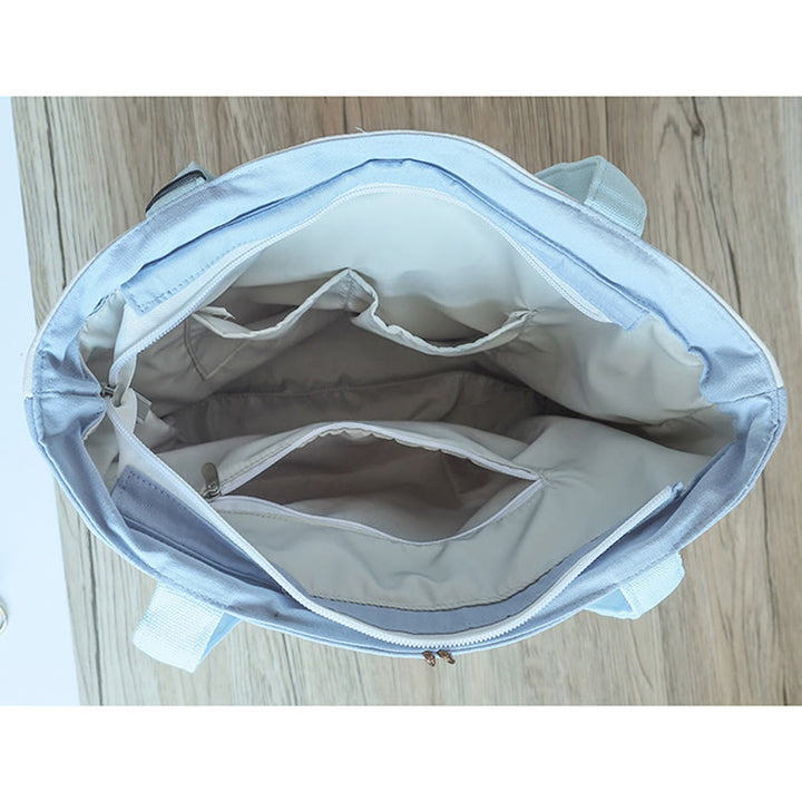 Kwiat gruszy śliwka brzoskwiniowy kwiat bambus haft płótno duża pojemność torba na ramię torba typu tote - image 24