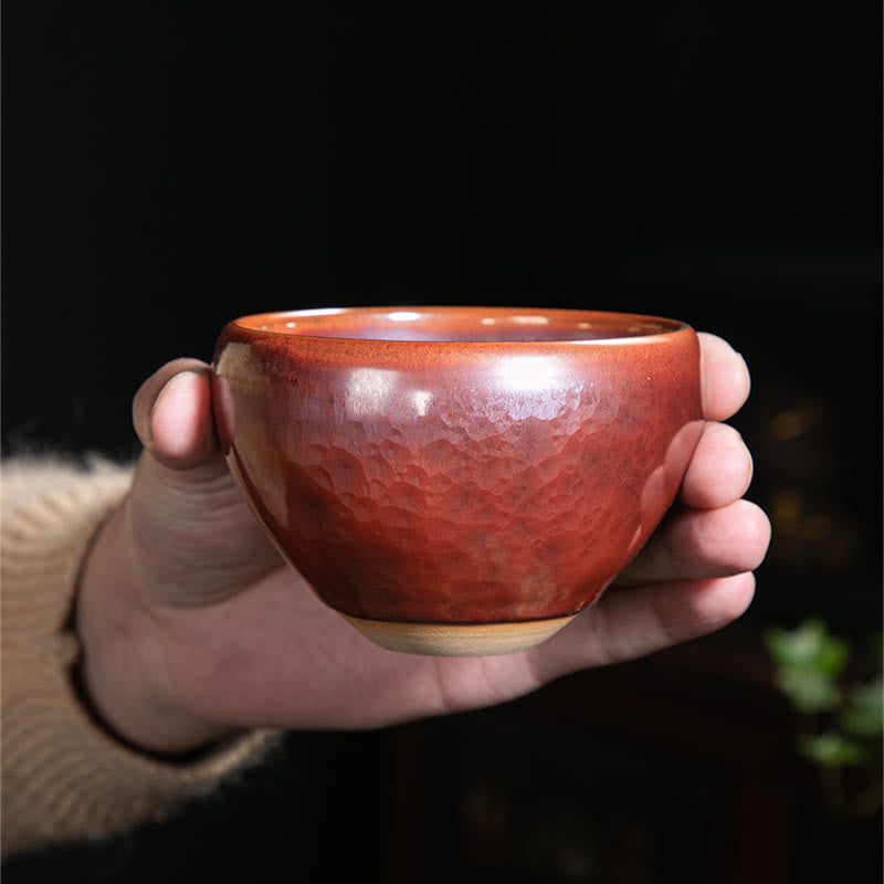 Buddha Stones ręcznie robione chińskie Jianzhan Lotus Design Ceramiczny kubek do herbaty Kung Fu