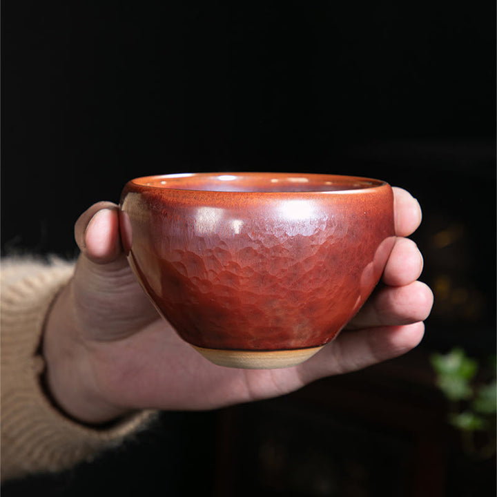 Buddha Stones ręcznie robione chińskie Jianzhan Lotus Design Ceramiczny kubek do herbaty Kung Fu
