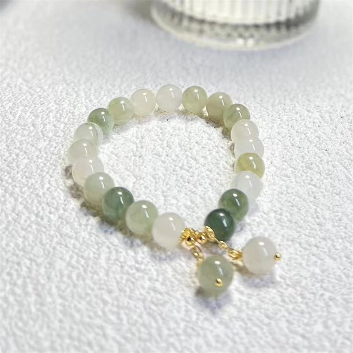 Bransoletka z Buddha Stones Natural Gradient Jade Abundance Luck