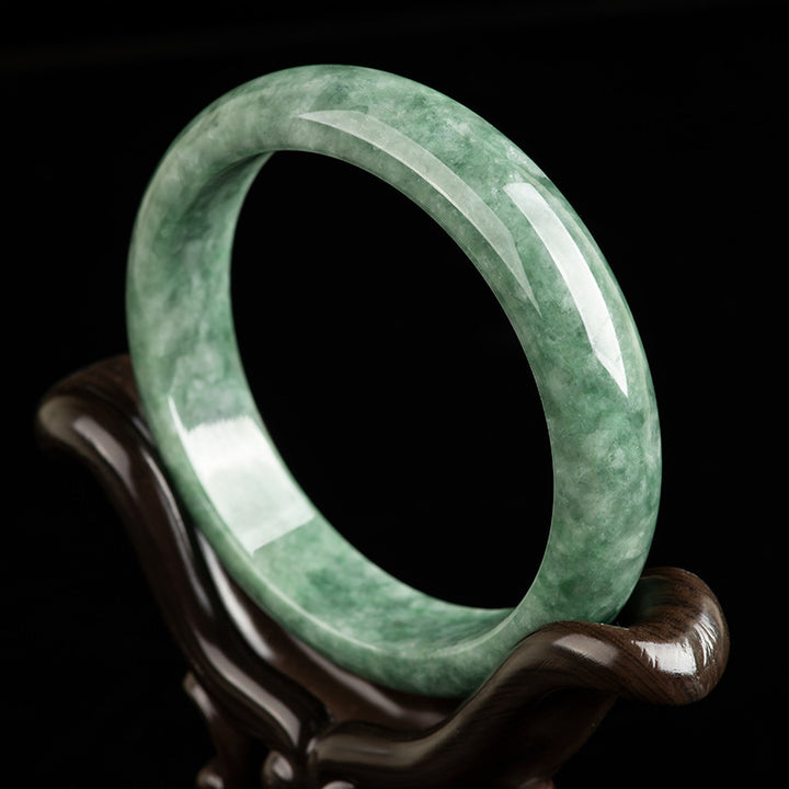 Bransoletka z naturalnego jadeitu , Buddha Stones , szczęścia i bogactwa