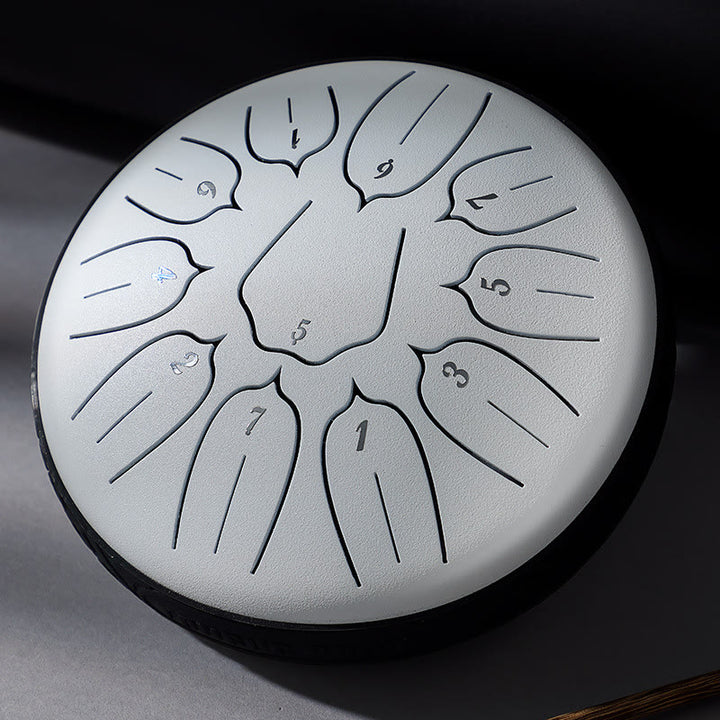 Buddha Stones językowy ze stali Dźwięk uzdrawiający Medytacja Joga Zestaw perkusyjny Lotus 11 nut 6 cali