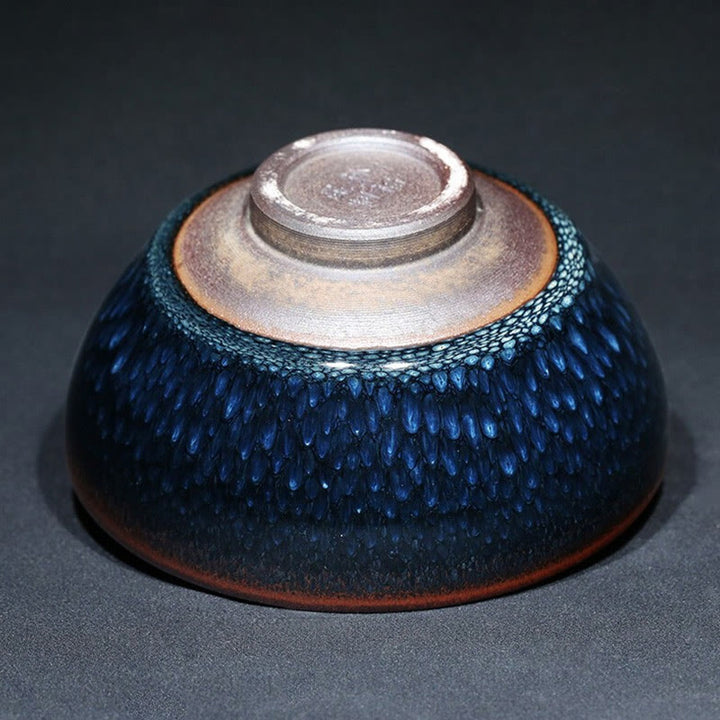 Buddha Stones ręcznie robione Niebieski Francolinus Spot Chiński Jianzhan Ceramiczny Filiżanka do herbaty Kung Fu Filiżanka do herbaty Miska