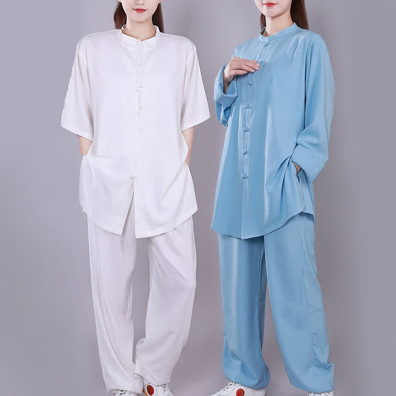 Buddha Stones Tai Chi Qigong Medytacja Modlitwa Duchowa Praktyka Zen Unisex Bawełniany Lniany Zestaw Ubrań - image 14