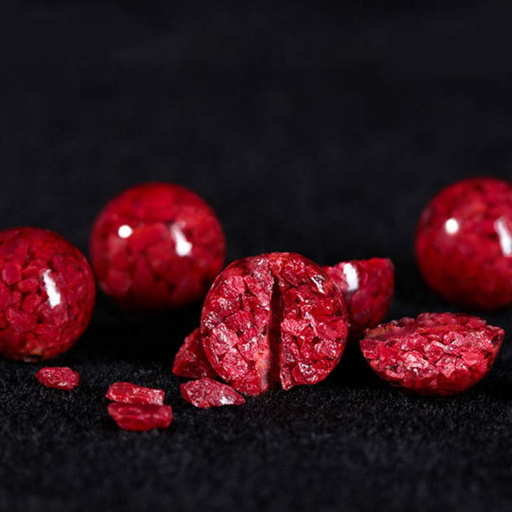 Bransoletka z czerwonego sznurka z Buddha Stones Cinnabar Blessing dla dzieci