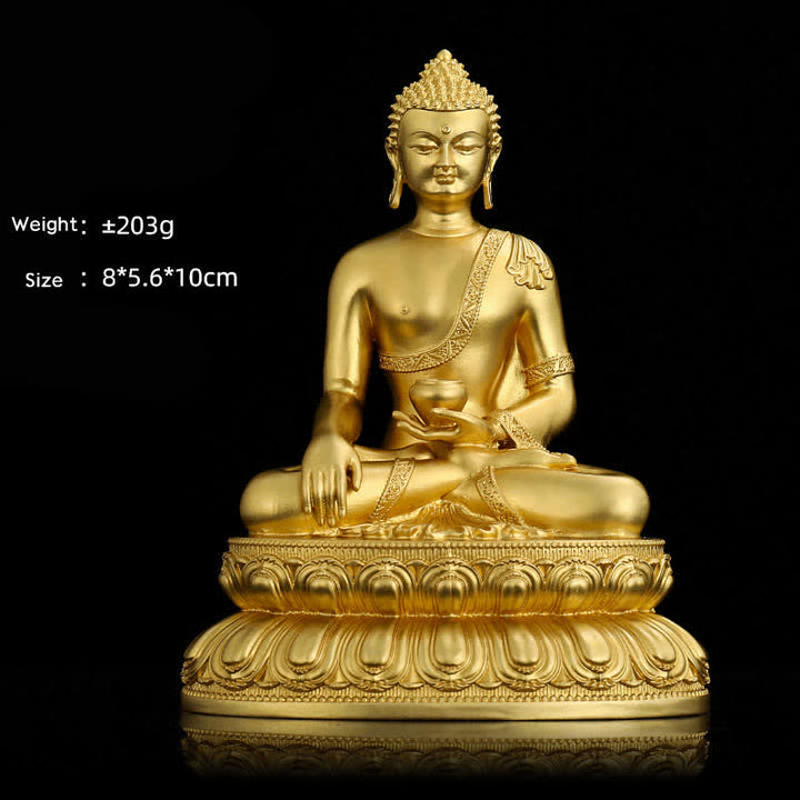 Figurka Buddy Medycyny Shakyamuni Amitabha Spokój Miedziana Statua Dekoracja Domu
