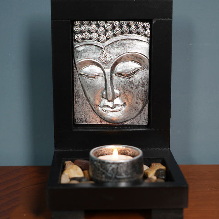 Buddha Stones Budda Współczucie Spokój Dom Modlitwa Ołtarz Zen Dekoracja - image 13