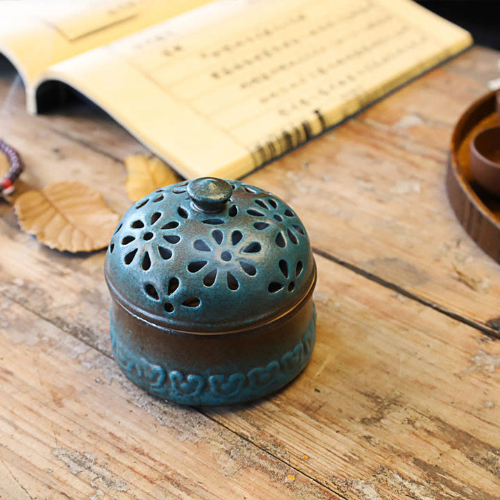 Buddha Stones Mini Puste Duchowe Medytacje Ceramiczne Małe Kadzielnice Dekoracja