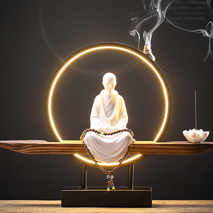 Buddha Stones Budda Awalokiteśwara Ceramiczny Lotos Relaksacyjny Kadzielnica Dekoracja - Mistrzu Hongyi - image 20