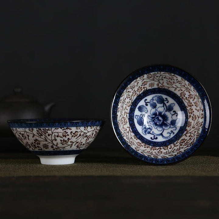 Buddha Stones Kwiaty Fu Charakter Góry Lotos Kwiaty Wiśni Ceramiczny Filiżanka Kung Fu Filiżanka do herbaty