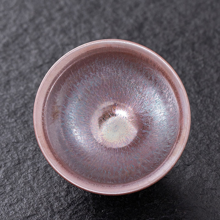 Buddha Stones Chińska różowa złota porcelana Jianzhan Filiżanka do herbaty Kung Fu Filiżanka