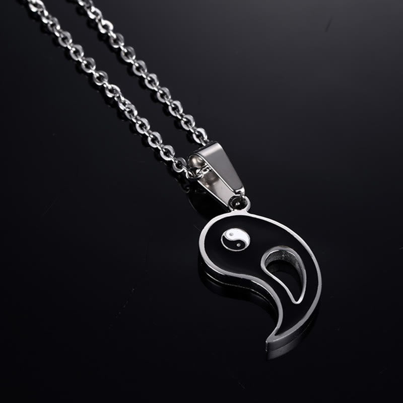 2szt Yin Yang Wisiorek Naszyjnik Para