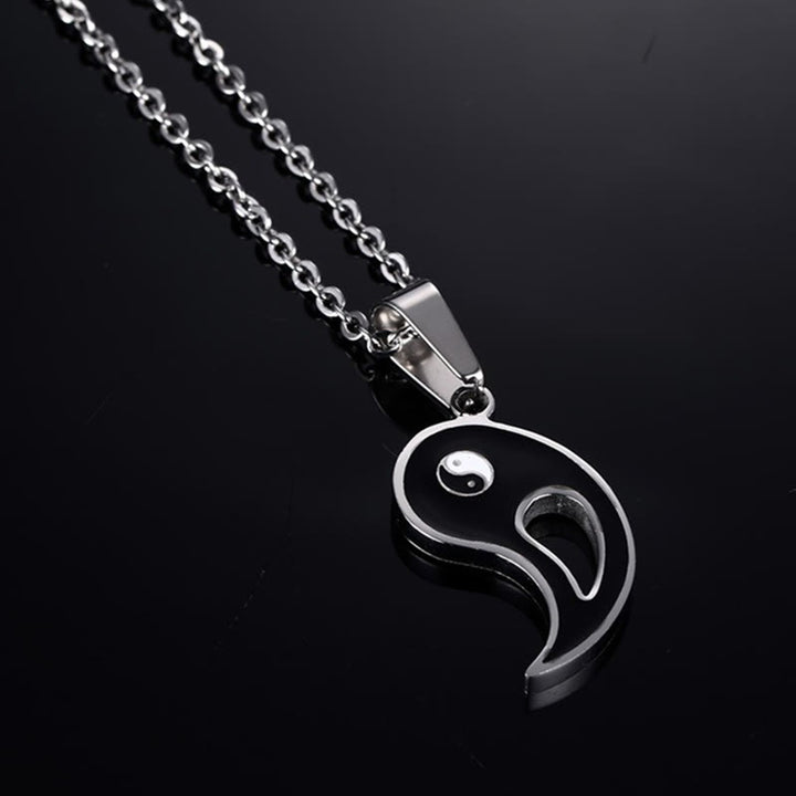 2szt Yin Yang Wisiorek Naszyjnik Para