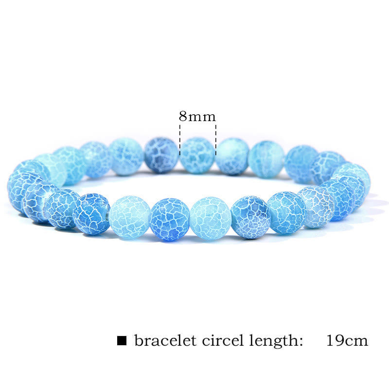 Bransoletka z koralików Natural Agat Stone Crystal Balance