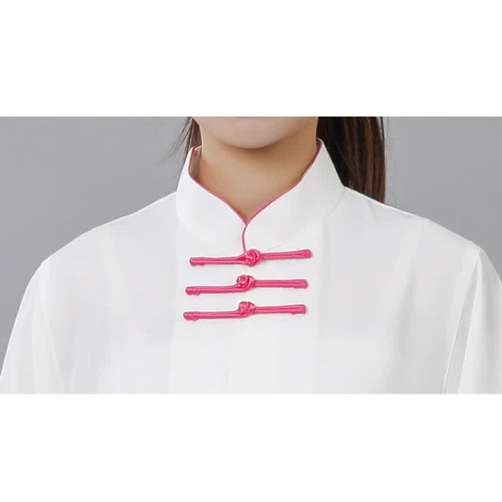 Buddha Stones Kwiat Lotosu Wzór Liści Tai Chi Medytacja Modlitwa Duchowa Praktyka Zen Odzież Damska Zestaw - image 17